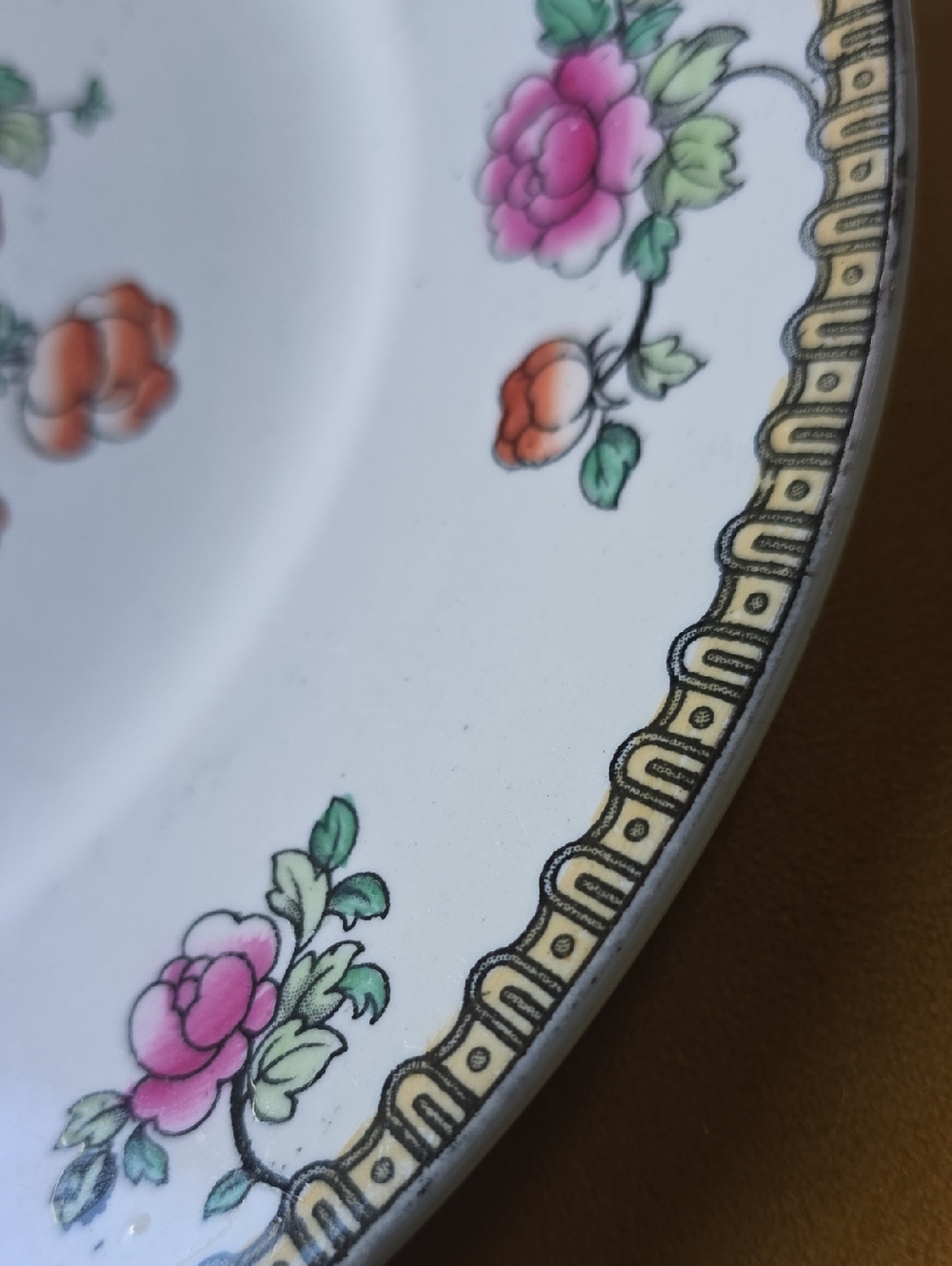 Decorative Antique Winkle England Floral Pheasant Porcelain  Dinner Plate 10" - Picture 5 of 5